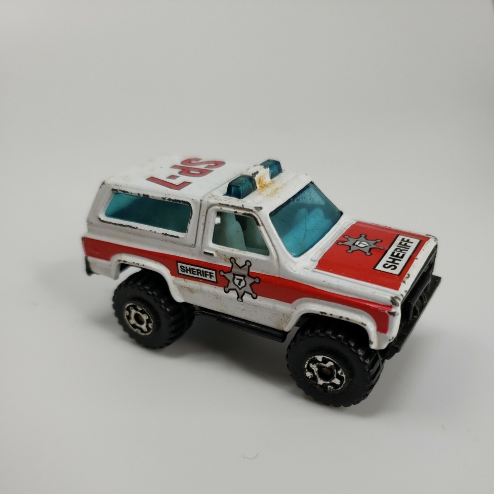 Vintage Matchbox 4X4 Chevy Blazer Macau 1983‎ Sheriff SP-7 Diecast